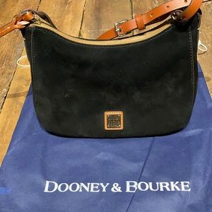 Dooney and Bourke black suede crossbody
